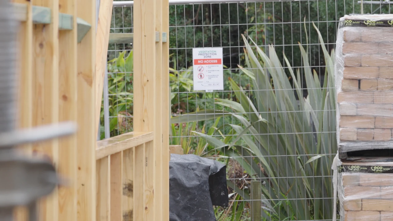 Crowncon Homes knockdown rebuild in Moorabbin, built around the owners' established garden